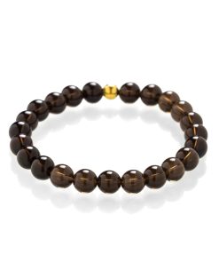 Kouřový křemen - náramek