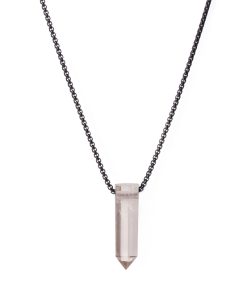 Kouřový křemen náhrdelník pro muže