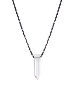 Křišťál náhrdelník pro muže