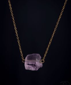 Surový ametyst náhrdelník pro ženy