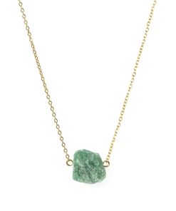 Surový aventurín náhrdelník pro ženy