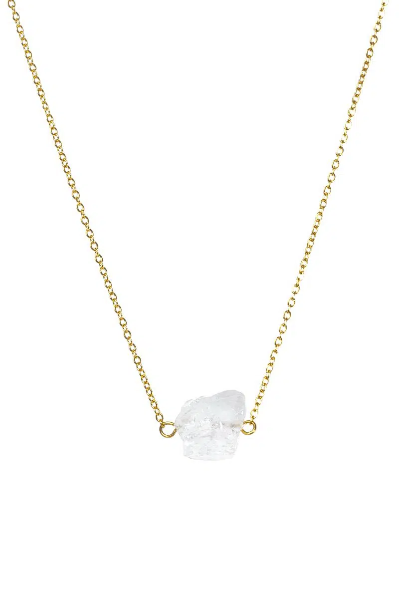 Surový křišťál náhrdelník pro ženy