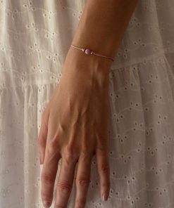 Rubín šňůrkový náramek