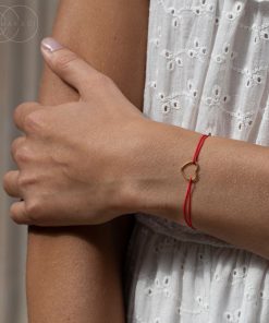 Šňůrkový náramek Srdce