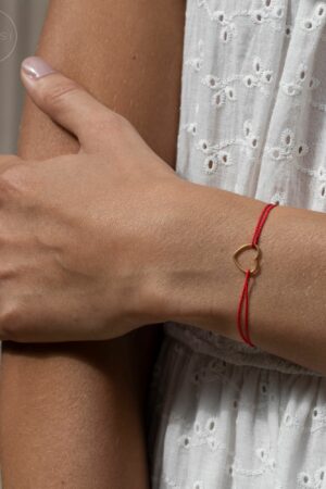 Šňůrkový náramek Srdce