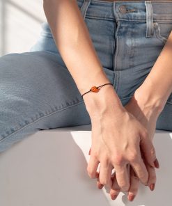 Dámský náramek Karneol - šňůrkový