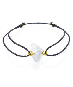 Křišťál šňůrkový náramek