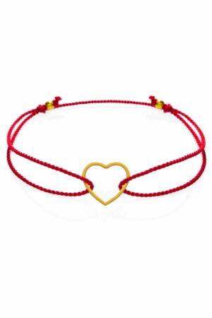 Šňůrkový náramek Srdce