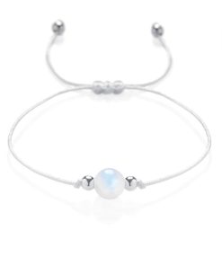 Měsíční kámen šňůrkový náramek