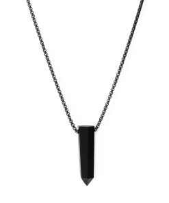 Pánský náhrdelník Krystal obsidiánu
