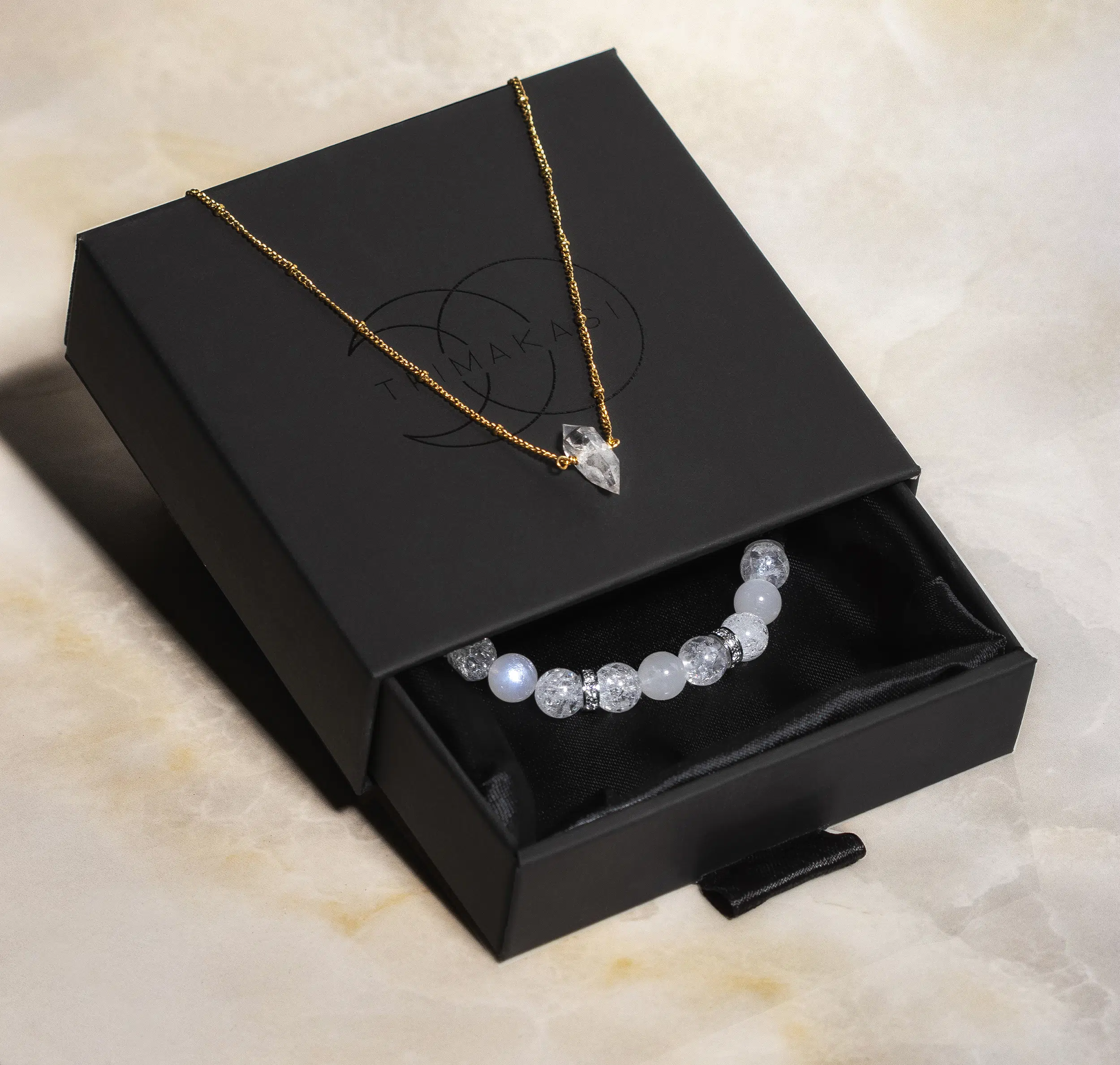 Křišťál Herkimer diamond dámský náhrdelník