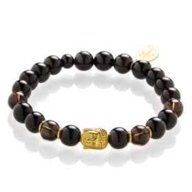 Buddha náramek pro muže zlatý