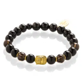 Buddha náramek pro muže zlatý