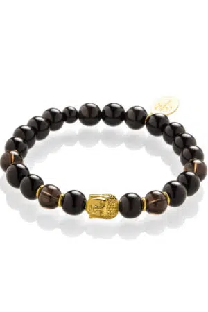 Buddha náramek pro muže zlatý