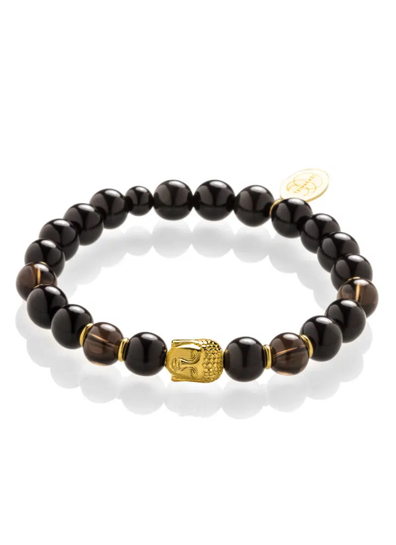 Buddha náramek pro muže zlatý