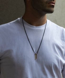 Kouřový křemen náhrdelník pro muže