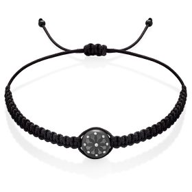 Černý macrame náramek Dharma pro ženy