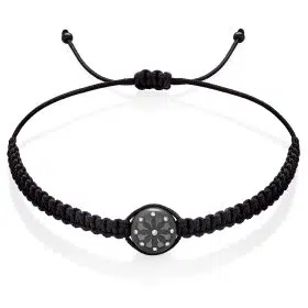 Černý macrame náramek Dharma pro ženy