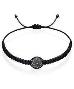 Černý macrame náramek Dharma pro ženy