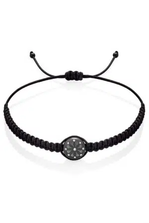 Černý macrame náramek Dharma pro ženy