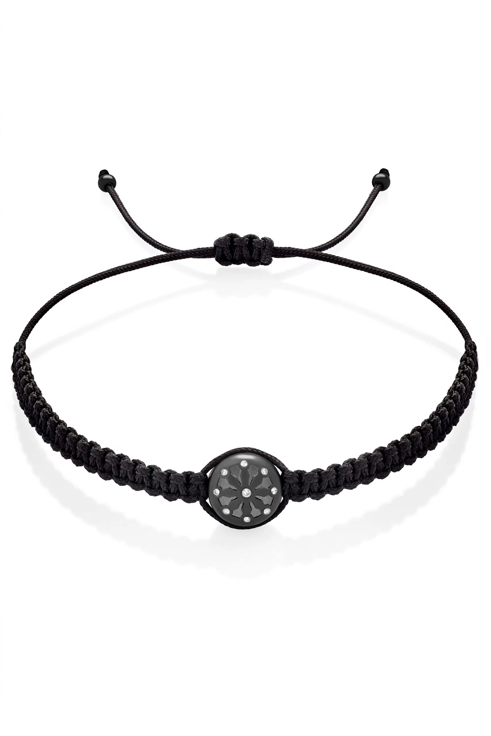 Černý macrame náramek Dharma pro ženy