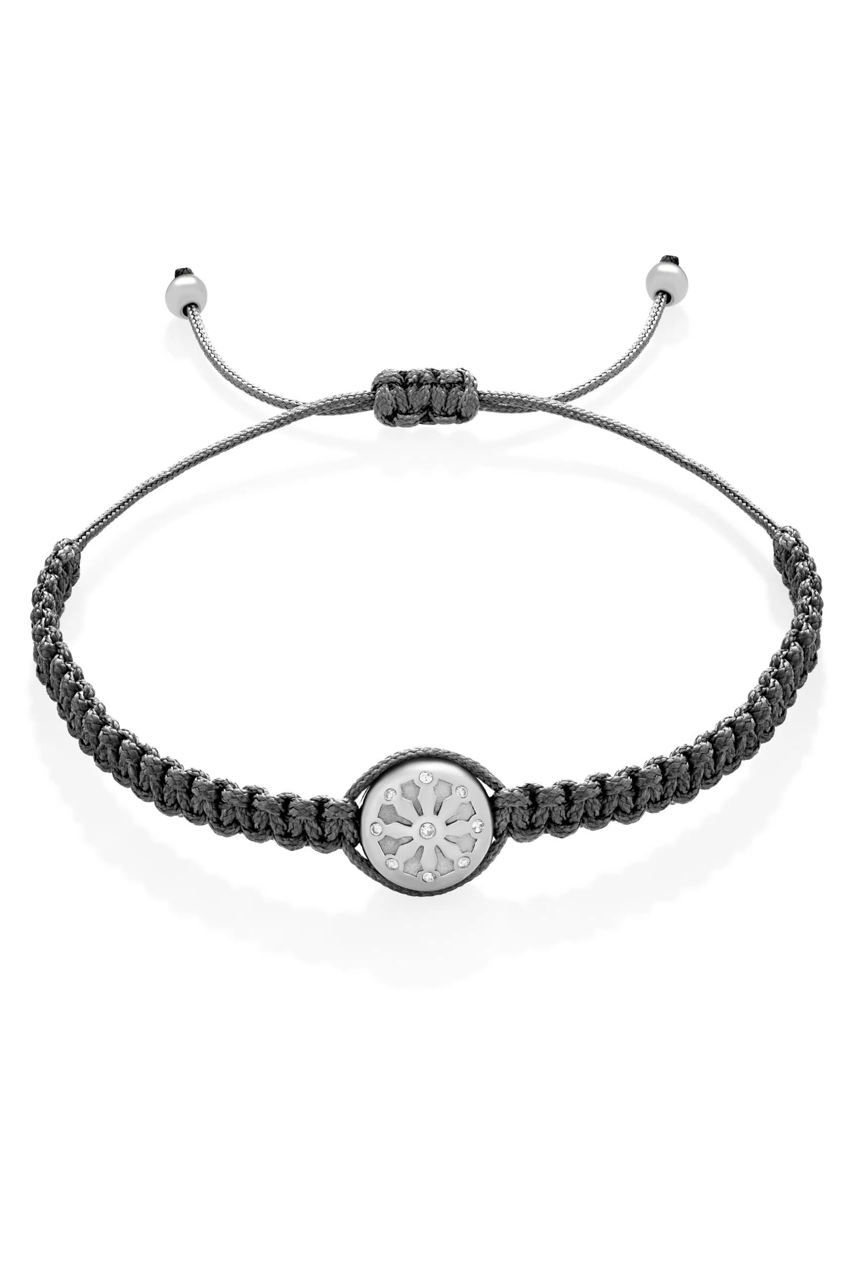 Dámský macrame náramek Dharma -stříbrý
