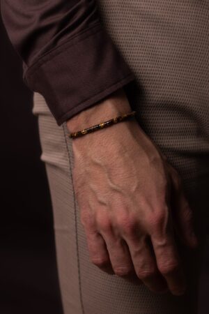 Alternative view of Tygří oko náramek Rondel