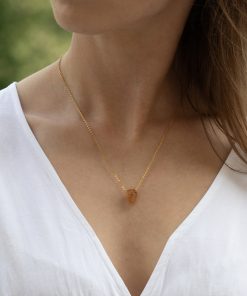 Dámský náhrdelník se surovým Citrínem