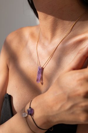 Minimalistické šperky Ametyst