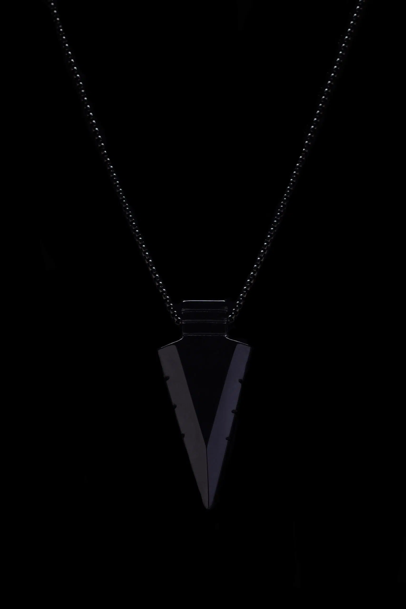 Obsidiánový hrot šípu - náhrdelník pro muže