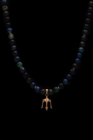 Korálkový náhrdelník pro muže Chryzokol