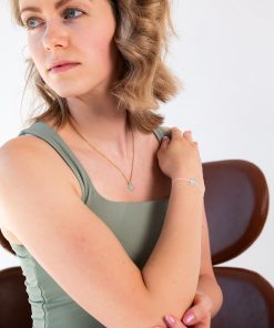 Dámský náhrdelník se surovým Akvamarínem