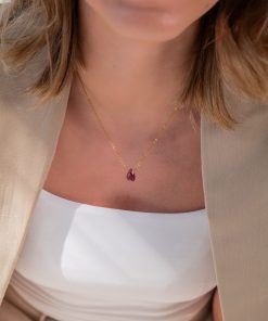 Dámský náhrdelník Rubín - Kapka vášně