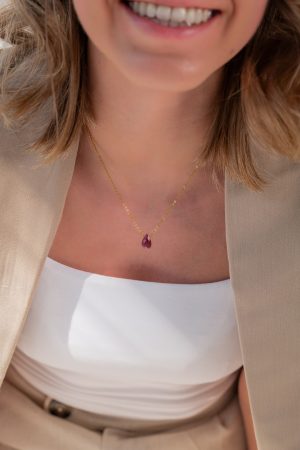 Dámský náhrdelník Rubín - Kapka vášně