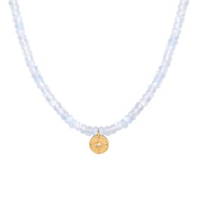 Choker náhrdelník Měsíční kámen se Severkou