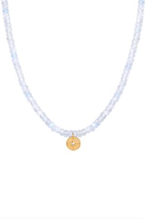 Choker náhrdelník Měsíční kámen se Severkou