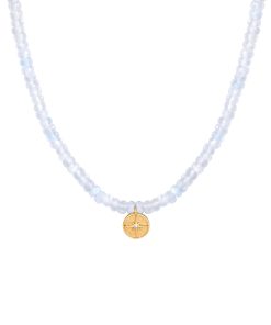 Choker náhrdelník Měsíční kámen se Severkou