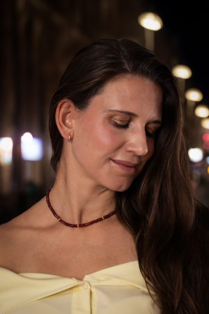 Choker náhrdelník Granát