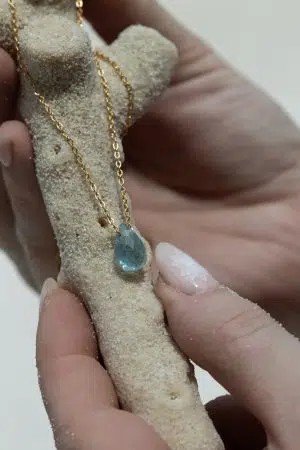 Dámský náhrdelník Akvamarín – Kapka čistoty