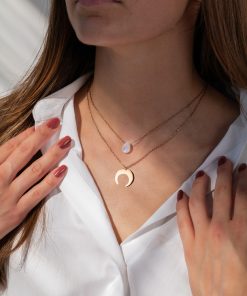 Dámský náhrdelník Měsíční kámen - Kapka intuice