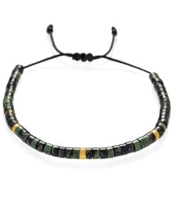 Kambaba jaspis náramek Rondel