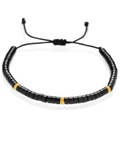 Černý onyx náramek Rondel