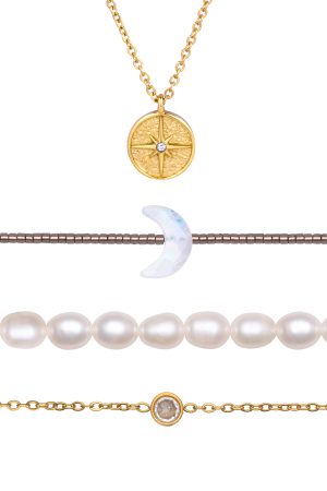 Dámský set šperků Golden 2+2 zdarma