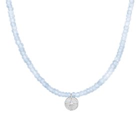 Choker náhrdelník Akvamarín se Severkou