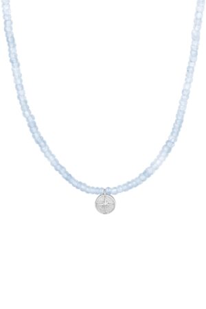 Choker náhrdelník Akvamarín se Severkou