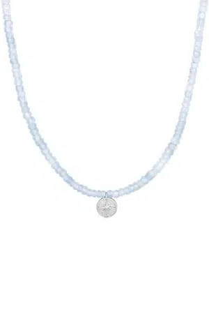 Choker náhrdelník Akvamarín se Severkou