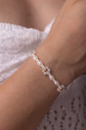 Květinový náramek Měsíční kámen – Fleur Eterna