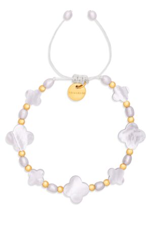 Šňůrkový náramek s čtyřlístky