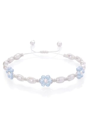 Květinový náramek Akvamarín – Fleur Eterna