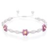 Květinový náramek Růžový turmalín – Fleur Eterna